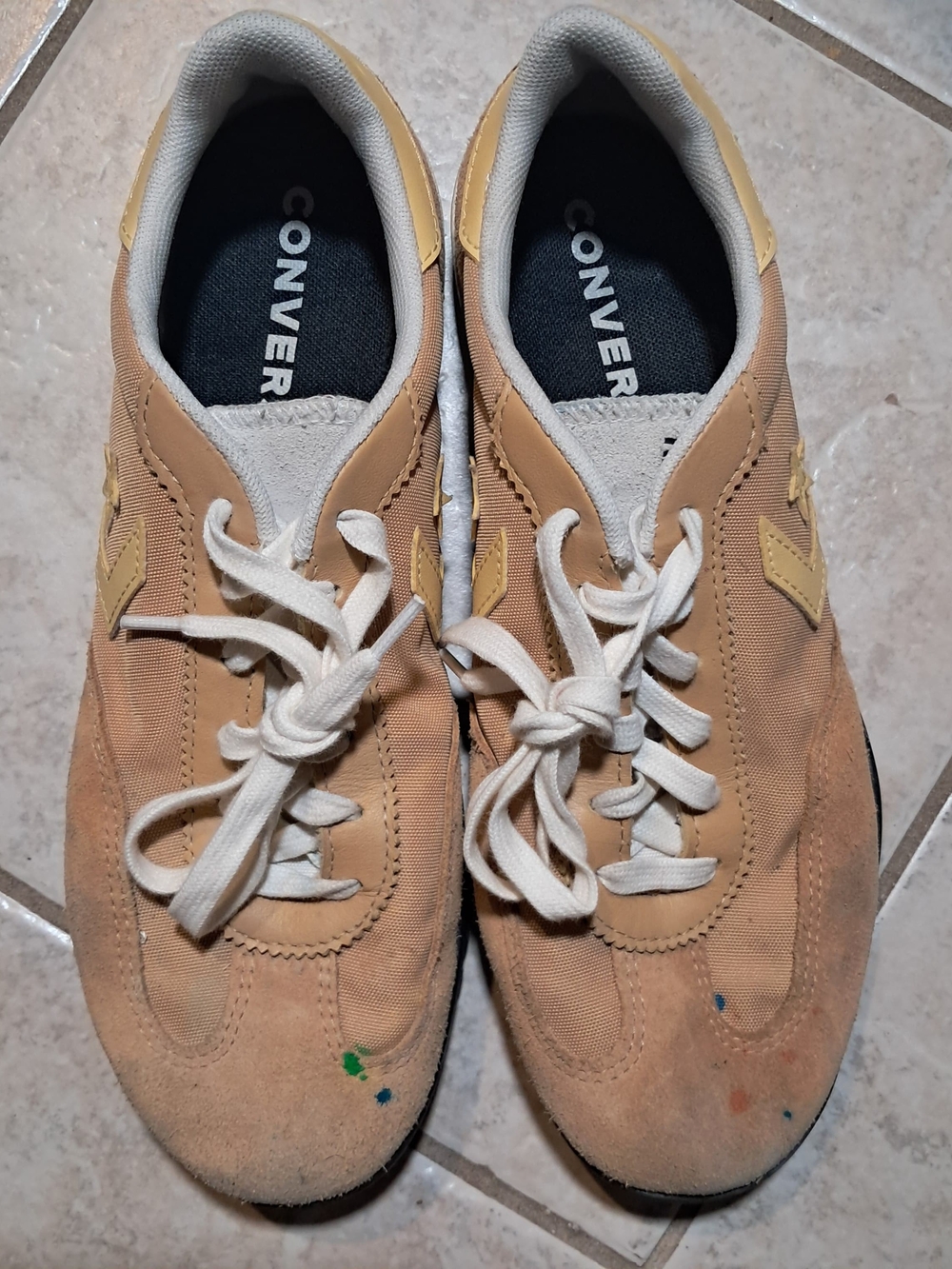 Converse Tan Canvas Low-Top Sneakers